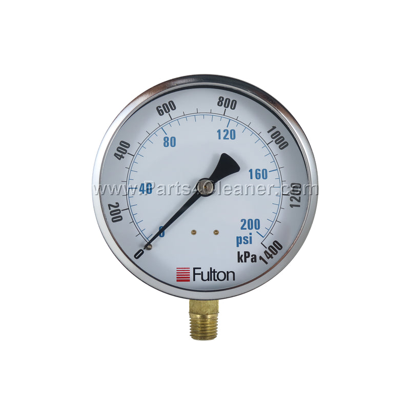 FULTON 0-200 PSI STEAM PRESSURE GAUGE (FN230333)