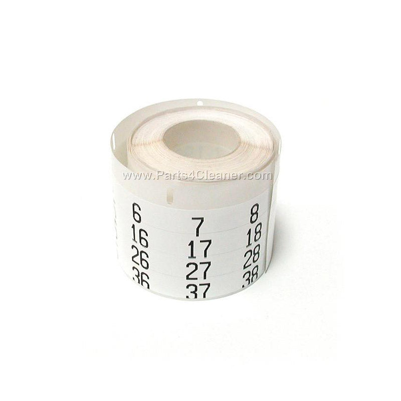 WHITE CONVEYOR NUMBER LABELS (PW200041, PW200042)