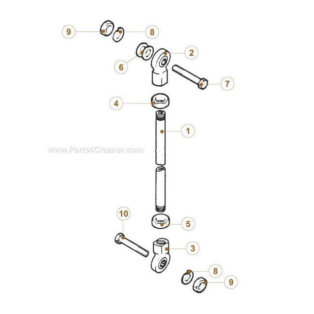 AJAX RIGHT HAND ROD END, UTILITY PRESS (PAA53961)